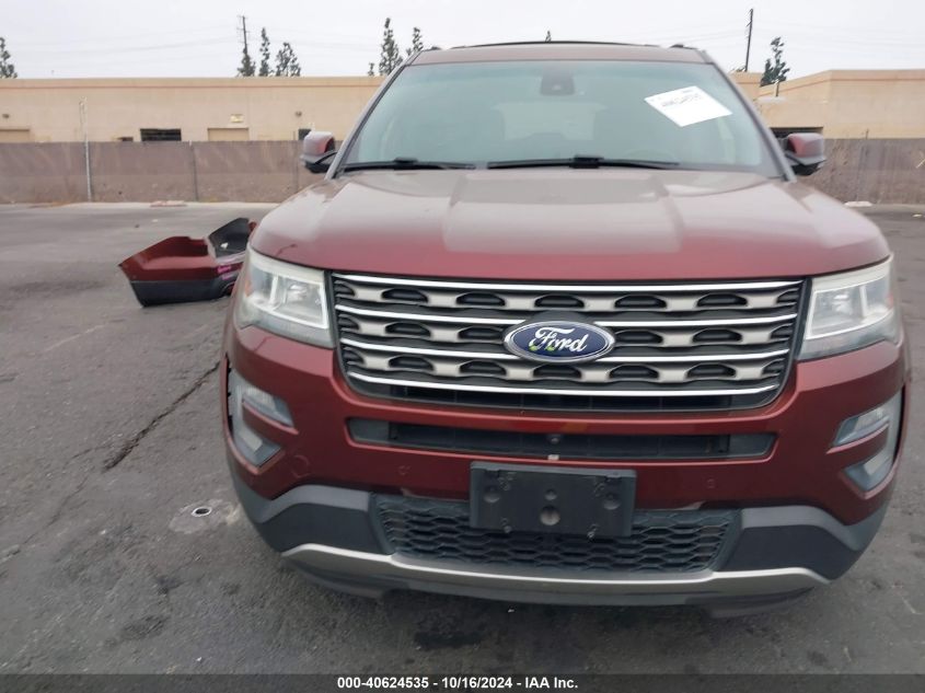 2016 Ford Explorer Limited VIN: 1FM5K7F83GGB75006 Lot: 40624535