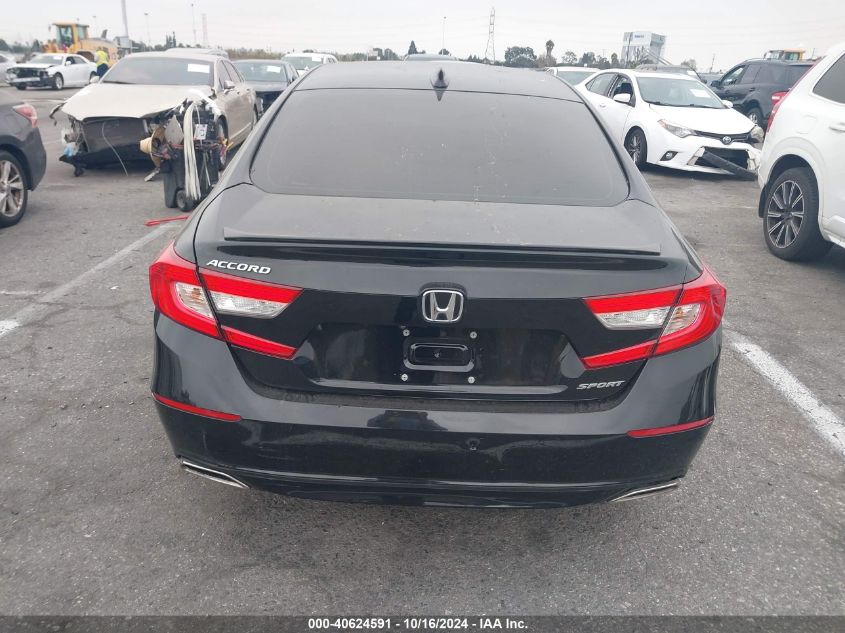 2018 Honda Accord Sport VIN: 1HGCV1F3XJA183376 Lot: 40624591