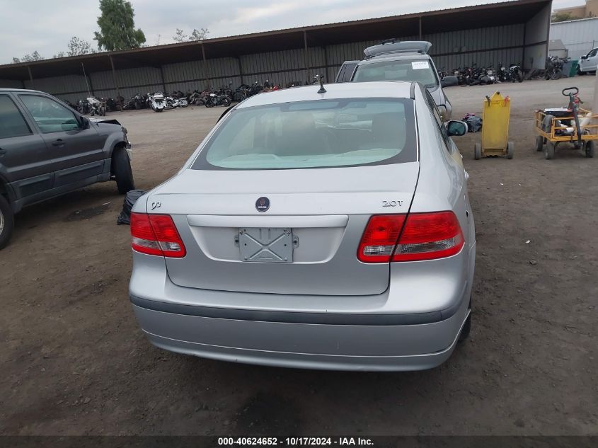 2007 Saab 9-3 2.0T VIN: YS3FD46Y471131092 Lot: 40624652