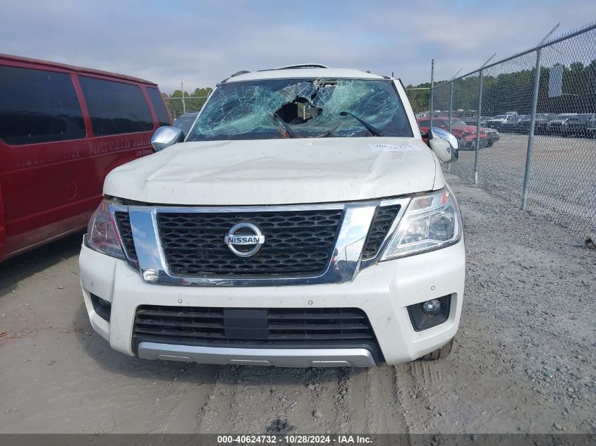 2018 Nissan Armada Sl VIN: JN8AY2ND9JX000192 Lot: 40624732