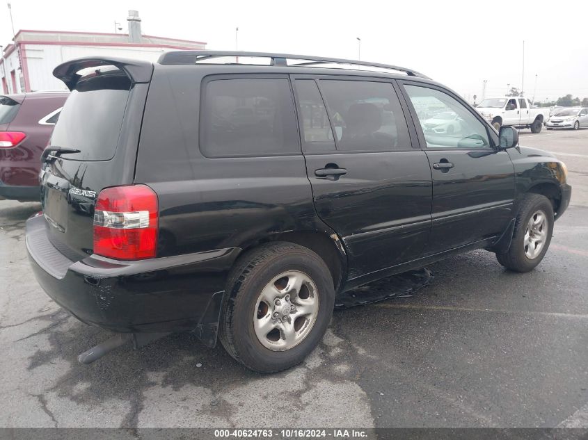 2007 Toyota Highlander VIN: JTEGD21A270164054 Lot: 40624763