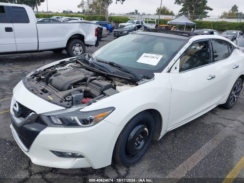 2018 Nissan Maxima 3.5 Platinum VIN: 1N4AA6APXJC365906 Lot: 40624874