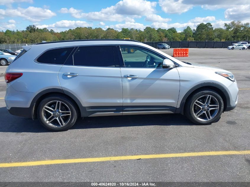 2017 Hyundai Santa Fe Limited Ultimate VIN: KM8SR4HF6HU216871 Lot: 40624920