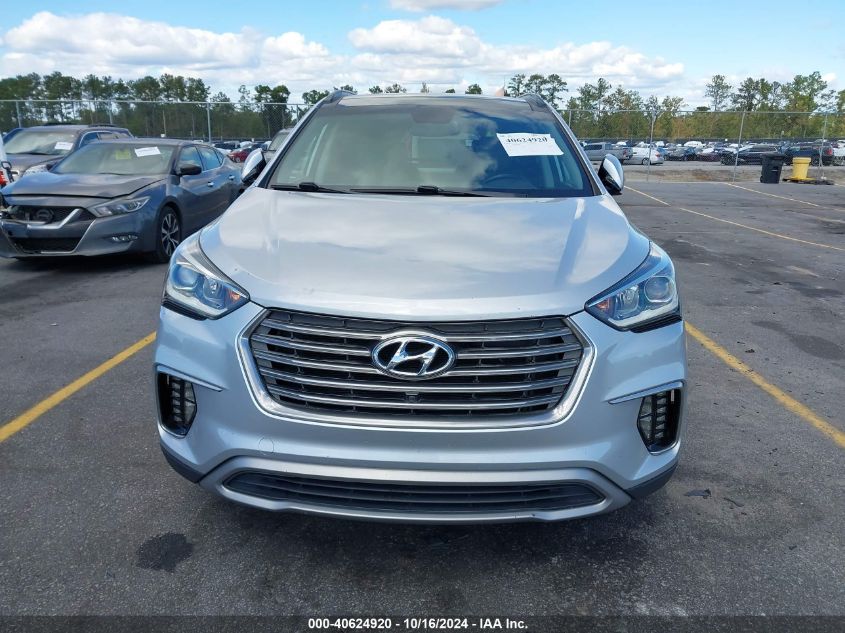 2017 Hyundai Santa Fe Limited Ultimate VIN: KM8SR4HF6HU216871 Lot: 40624920