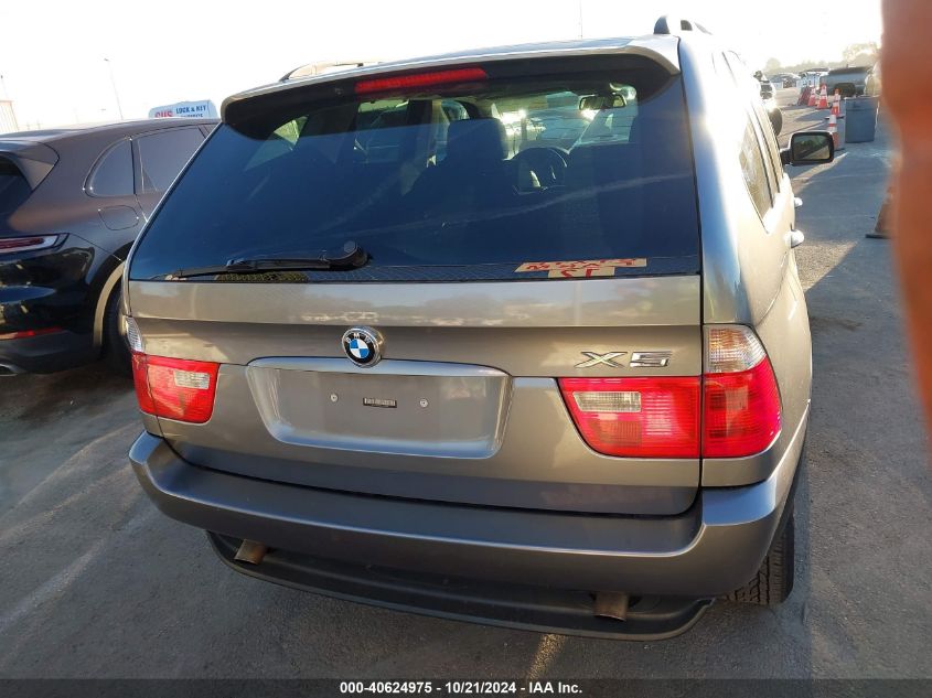 2006 BMW X5 3.0I VIN: 5UXFA13596LY42782 Lot: 40624975