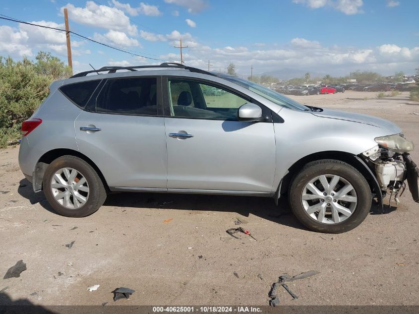 2011 Nissan Murano Sl VIN: JN8AZ1MU7BW062089 Lot: 40625001