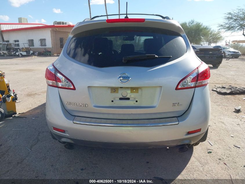 2011 Nissan Murano Sl VIN: JN8AZ1MU7BW062089 Lot: 40625001