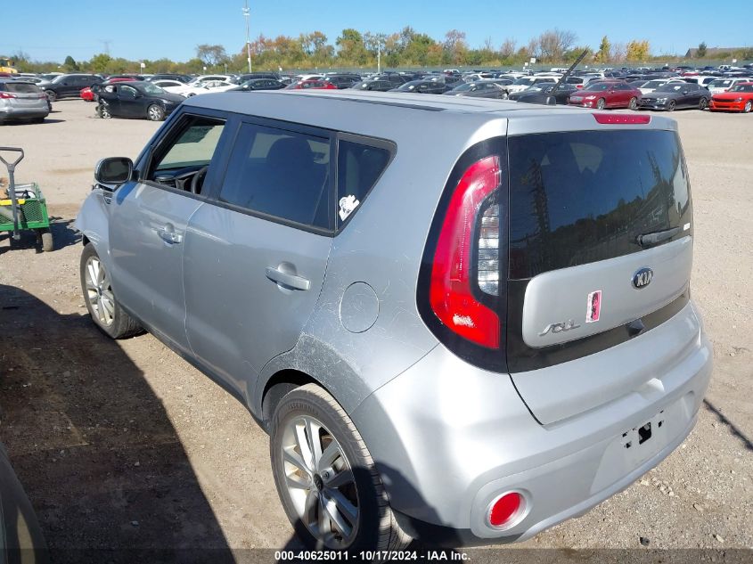 2018 Kia Soul + VIN: KNDJP3A53J7607952 Lot: 40625011