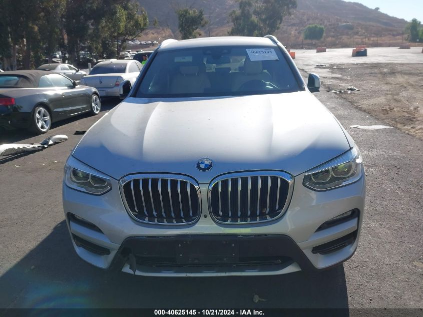 2021 BMW X3 xDrive30I VIN: 5UXTY5C05M9E17082 Lot: 40625145