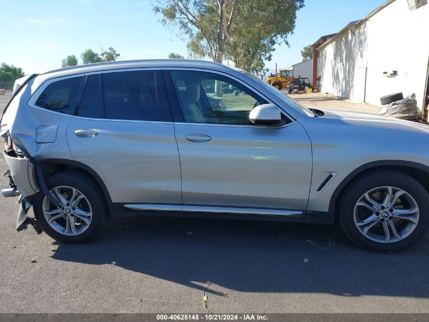 2021 BMW X3 xDrive30I VIN: 5UXTY5C05M9E17082 Lot: 40625145