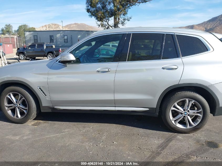 2021 BMW X3 xDrive30I VIN: 5UXTY5C05M9E17082 Lot: 40625145