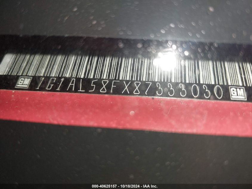 2008 Chevrolet Cobalt Lt VIN: 1G1AL58FX87333030 Lot: 40625157
