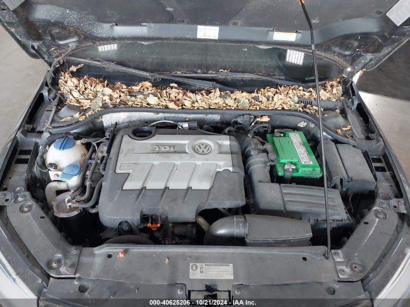 2012 Volkswagen Jetta 2.0L Tdi VIN: 3VWLL7AJXCM038452 Lot: 40625206