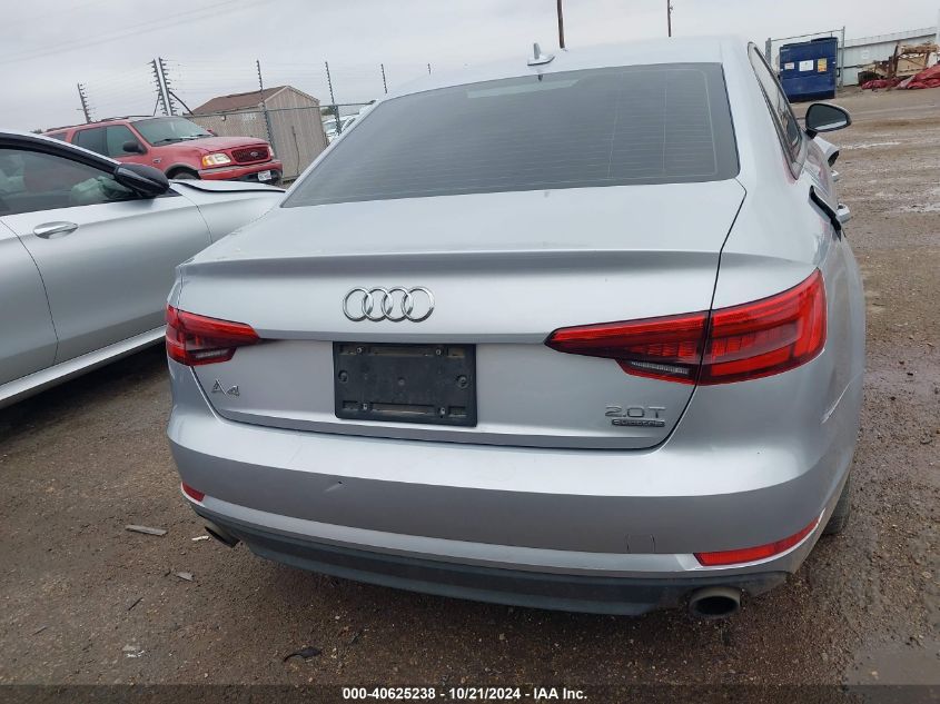 2017 Audi A4 Premium VIN: WAUANAF4XHN029684 Lot: 40625238