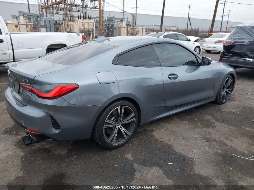 2021 BMW 430I VIN: WBA53AP01MCF76001 Lot: 40625285