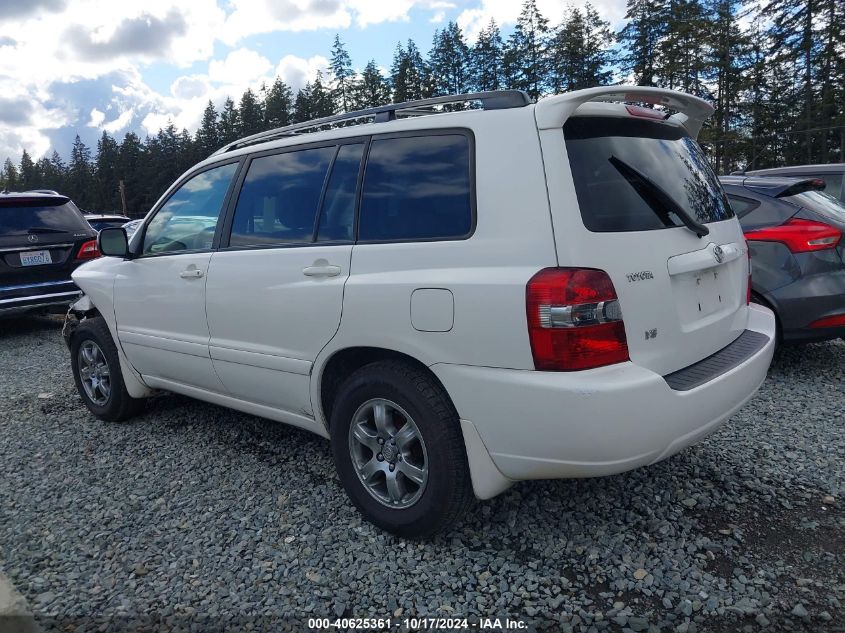 2005 Toyota Highlander V6 VIN: JTEDP21A750052292 Lot: 40625361