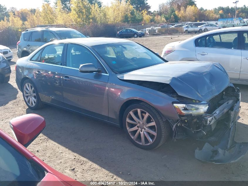 2013 Audi A4 2.0T Premium VIN: WAUFFAFL3DN043835 Lot: 40625417