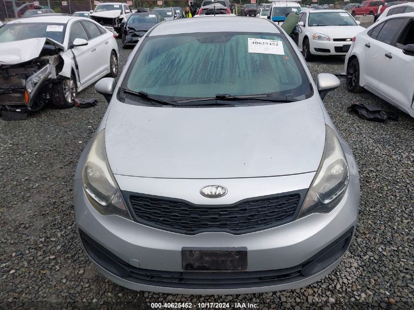 2013 Kia Rio Lx VIN: KNADM4A3XD6230909 Lot: 40625452