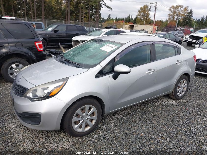 2013 Kia Rio Lx VIN: KNADM4A3XD6230909 Lot: 40625452