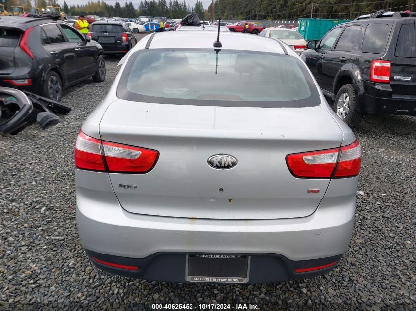 2013 Kia Rio Lx VIN: KNADM4A3XD6230909 Lot: 40625452