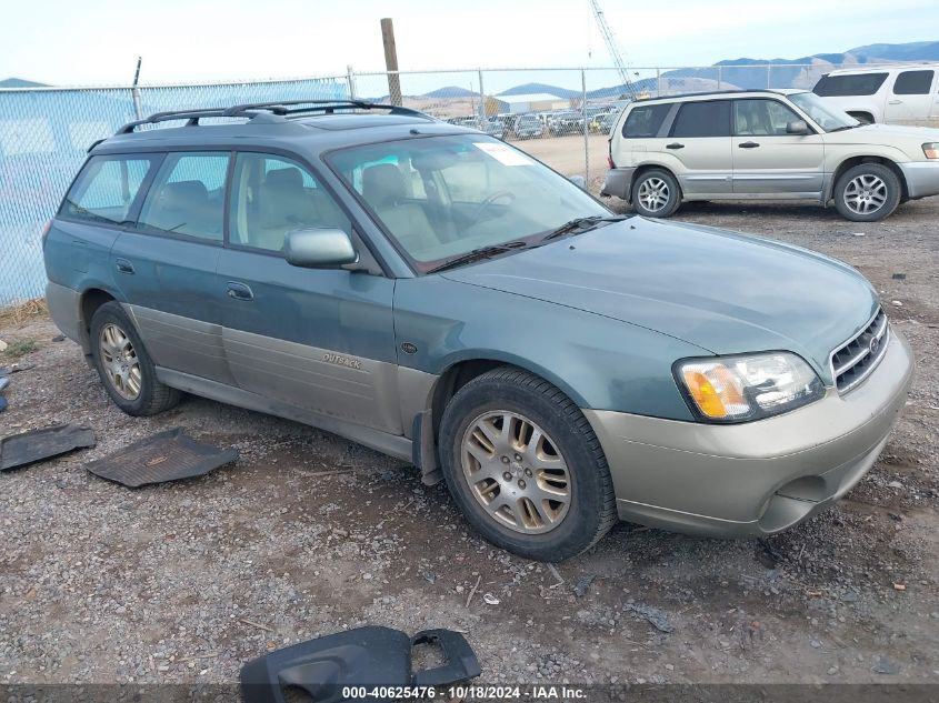 2002 Subaru Outback H6-3.0 L.l. Bean Edition VIN: 4S3BH806X27636360 Lot: 40625476