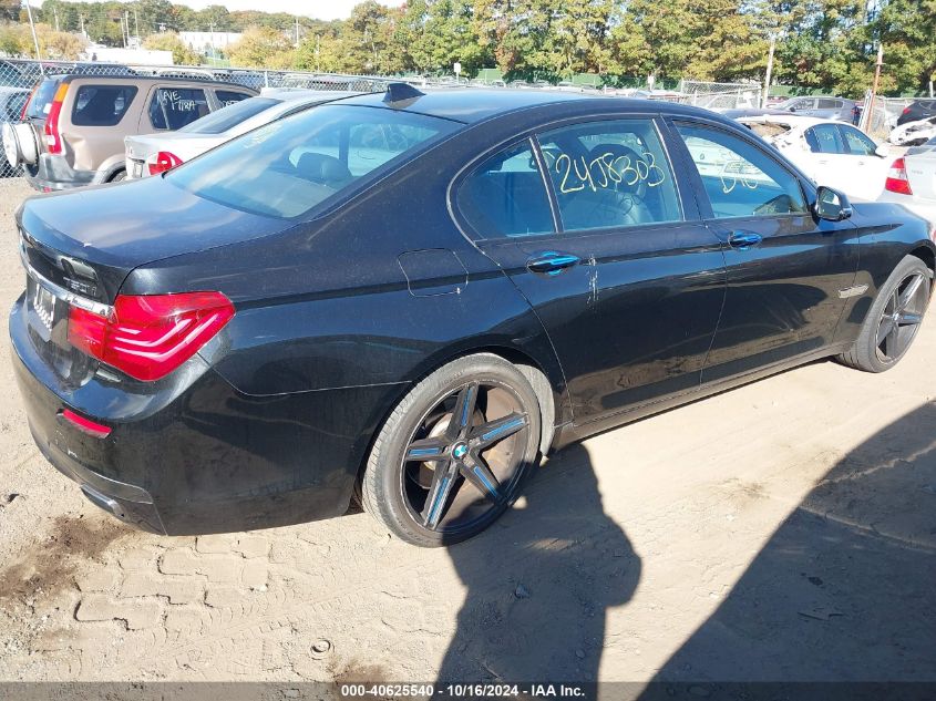 2013 BMW 740I VIN: WBAYA6C53DC995336 Lot: 40625540