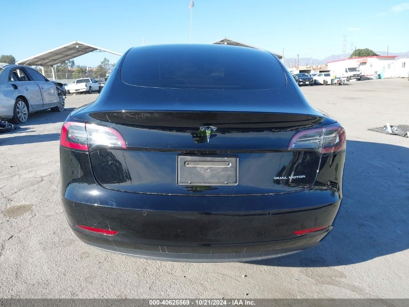 2022 Tesla Model 3 Long Range Dual Motor All-Wheel Drive VIN: 5YJ3E1EB9NF143293 Lot: 40625569