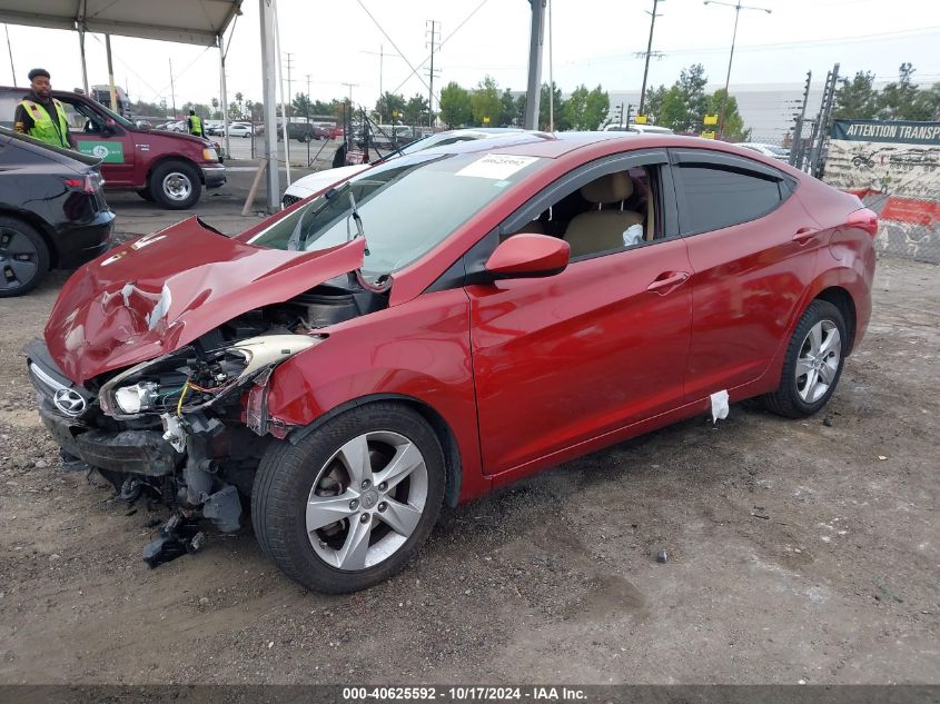 2013 Hyundai Elantra Gls/Limited VIN: 5NPDH4AE4DH376673 Lot: 40625592