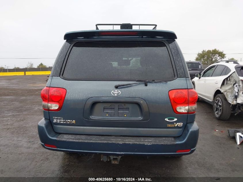 2006 Toyota Sequoia Limited VIN: 5TDZT38A16S274438 Lot: 40625680