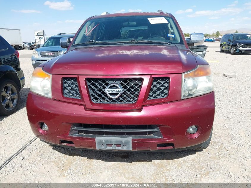 2011 Nissan Armada Sv VIN: 5N1AA0ND0BN606736 Lot: 40625997