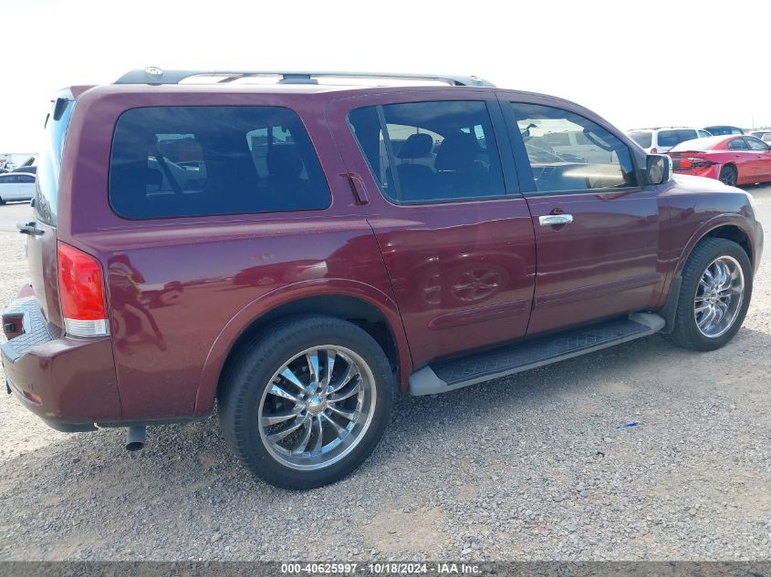 2011 Nissan Armada Sv VIN: 5N1AA0ND0BN606736 Lot: 40625997