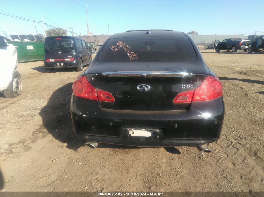 2012 Infiniti G37X VIN: JN1CV6AR9CM674128 Lot: 40626182