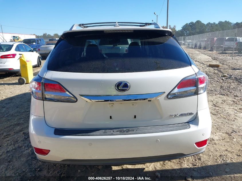 2013 Lexus Rx 450H VIN: JTJBC1BA2D2063670 Lot: 40626257