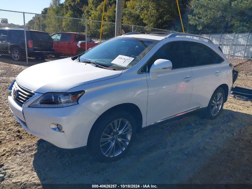 VIN JTJBC1BA2D2063670 2013 Lexus RX, 450H no.2