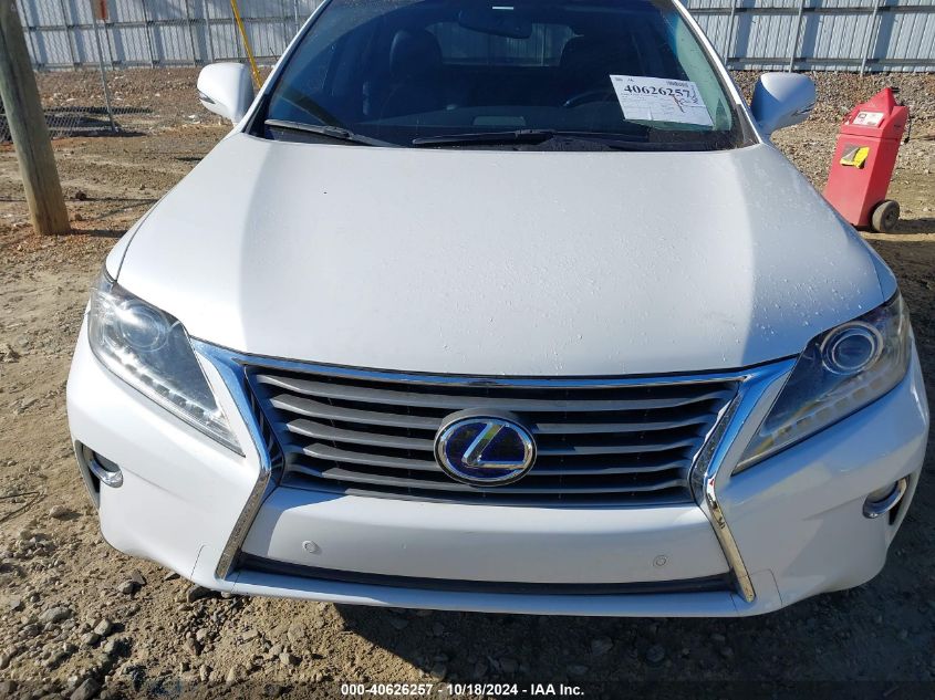 2013 Lexus Rx 450H VIN: JTJBC1BA2D2063670 Lot: 40626257