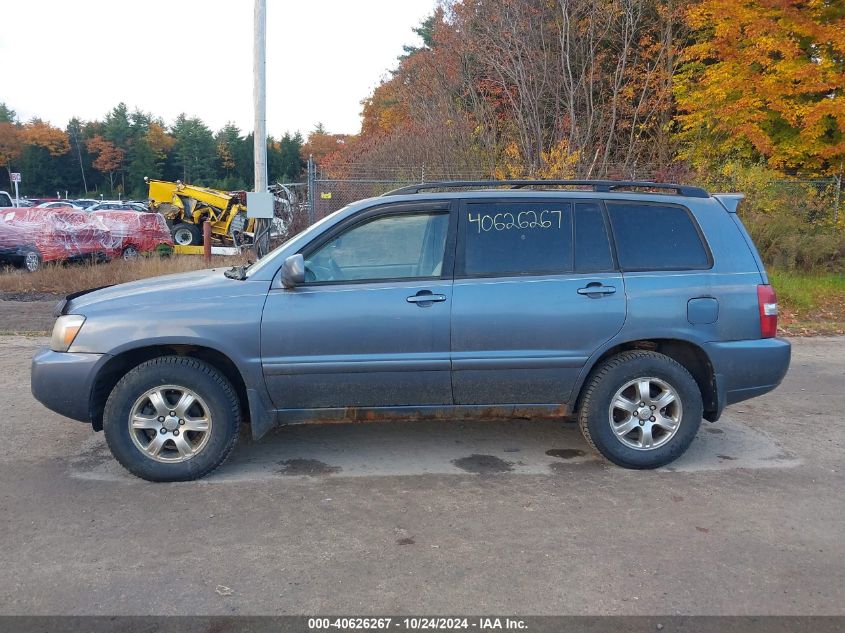 2004 Toyota Highlander V6 VIN: JTEEP21A940066276 Lot: 40626267