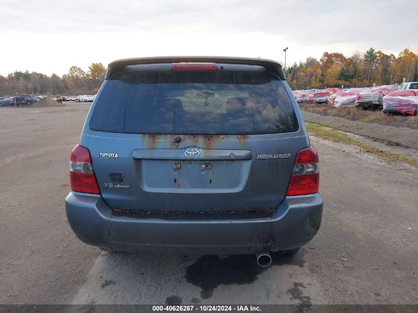 2004 Toyota Highlander V6 VIN: JTEEP21A940066276 Lot: 40626267