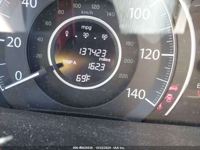 2012 Honda Cr-V Ex-L VIN: 5J6RM4H73CL029459 Lot: 40626536