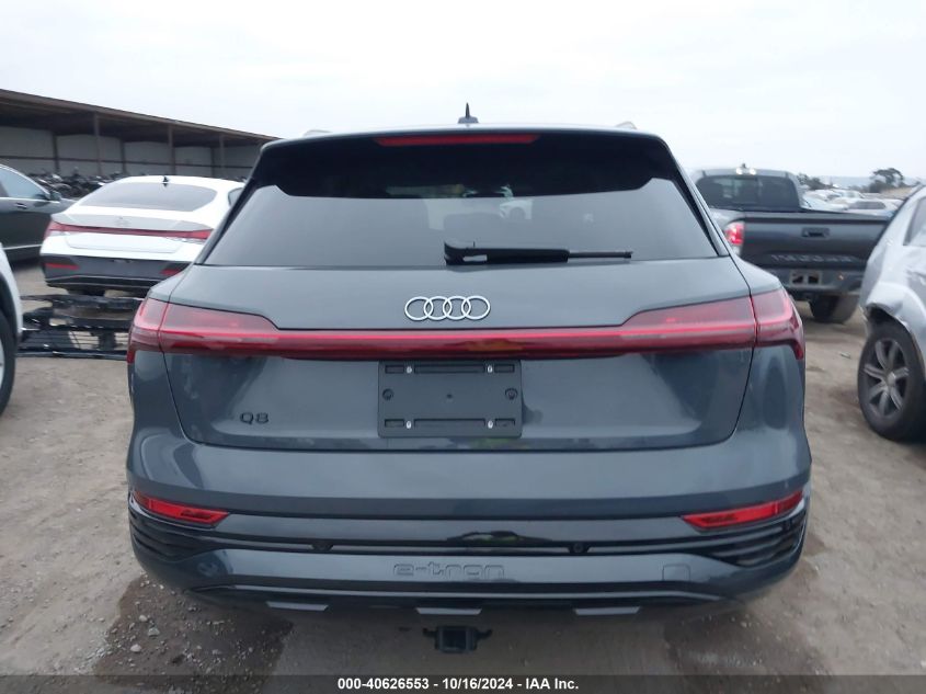 2024 Audi Q8 E-Tron Premium Plus Quattro VIN: WA15AAGE5RB060457 Lot: 40626553