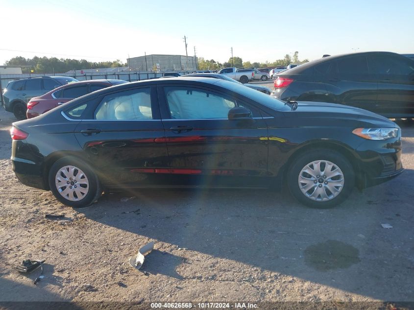 2019 Ford Fusion S VIN: 3FA6P0G78KR283099 Lot: 40626568