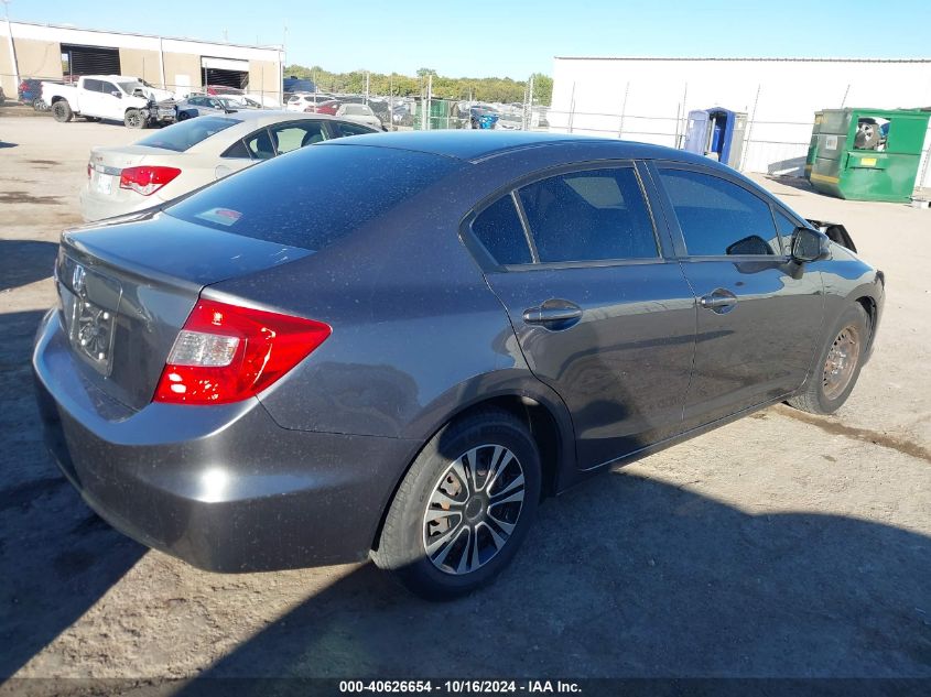 2012 Honda Civic Sdn Lx VIN: 2HGFB2F50C8303414 Lot: 40626654