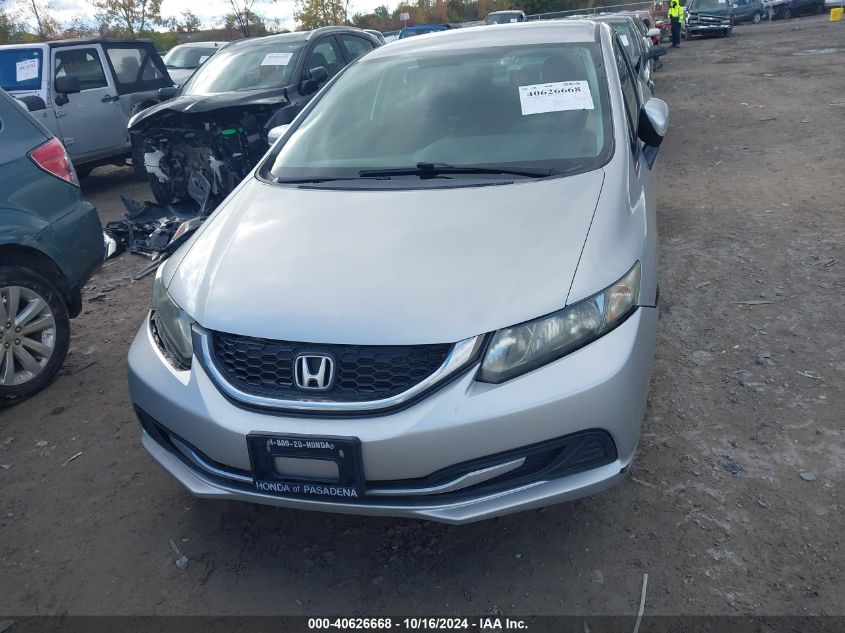 2014 Honda Civic Lx VIN: 19XFB2F50EE268080 Lot: 40626668