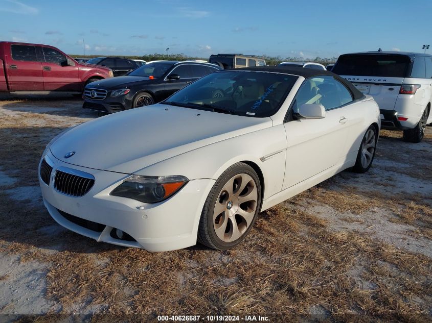 2007 BMW 650I VIN: WBAEK13587CN83940 Lot: 40626687