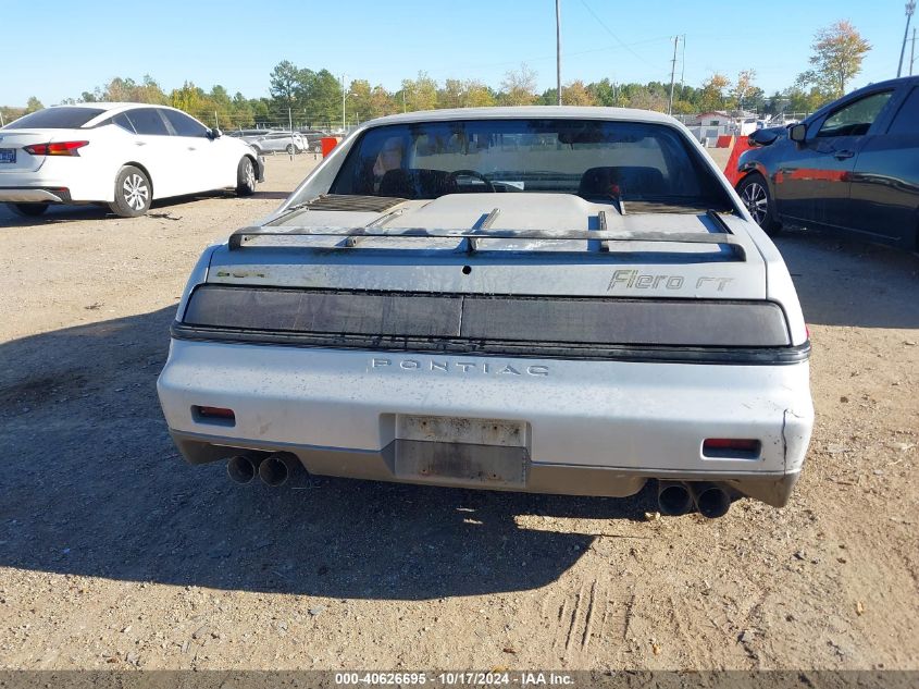 1985 Pontiac Fiero Gt VIN: 1G2PG3796FP224751 Lot: 40626695