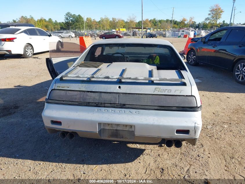 1985 Pontiac Fiero Gt VIN: 1G2PG3796FP224751 Lot: 40626695