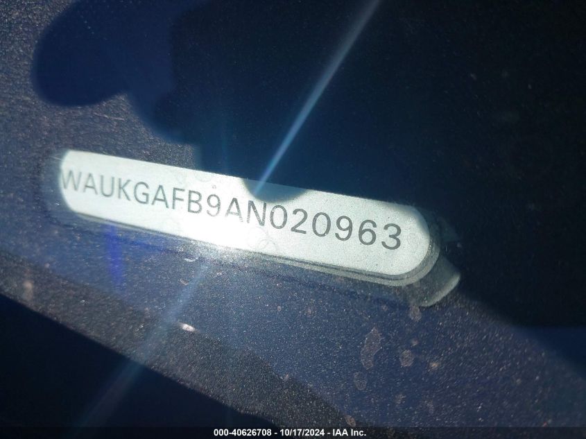 2010 Audi A6 3.0 Premium VIN: WAUKGAFB9AN020963 Lot: 43418806