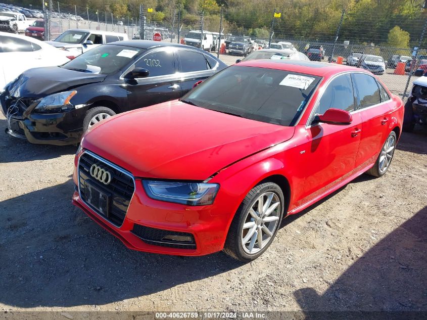 2014 AUDI A4 2.0T PREMIUM - WAUFFAFL8EN028135