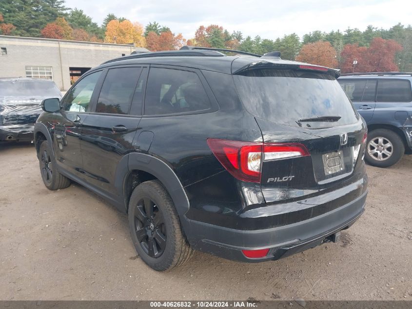 2022 Honda Pilot Trailsport VIN: 5FNYF6H85NB048326 Lot: 40626832