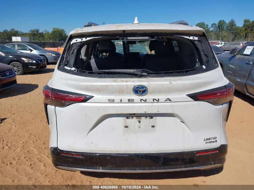 2022 Toyota Sienna Limited VIN: 5TDZRKEC6NS094546 Lot: 40626868