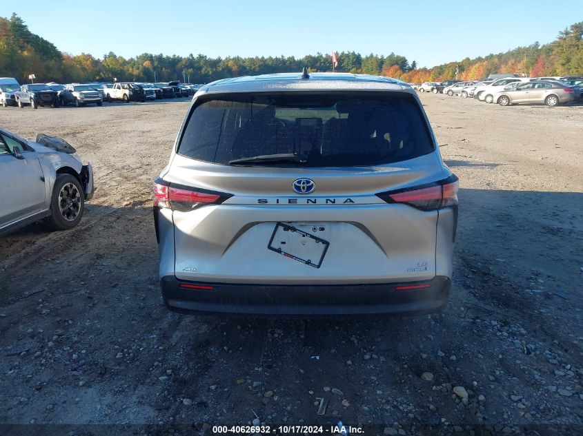 2021 Toyota Sienna Le VIN: 5TDKSKFC5MS006332 Lot: 40626932